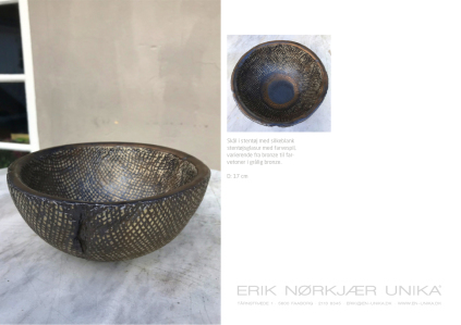 Unika keramik fra Erik Nørkjær Keramik i Faaborg, Danmark